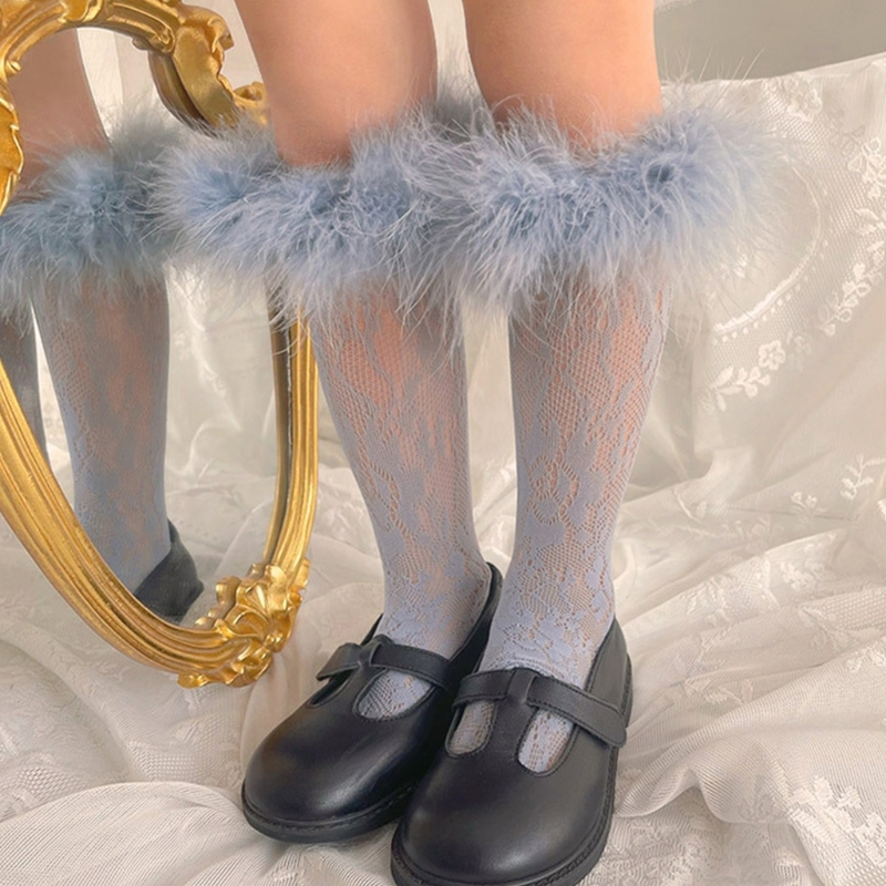 Vớ Ren Lông Vũ Công ChúA Cho Bé GáI