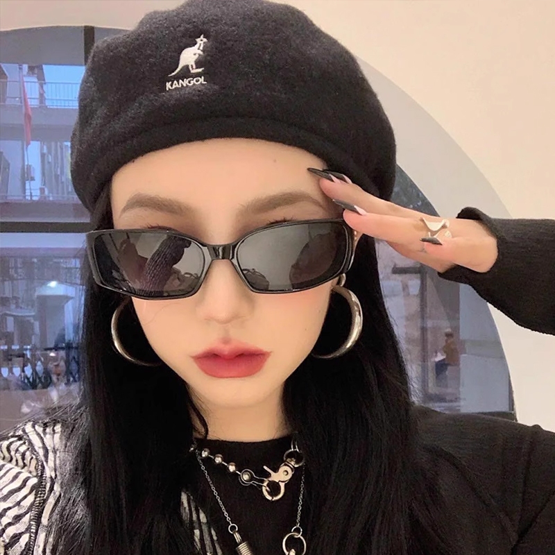 🎀 yakult 🎀Mắt kính râm mát nữ nam gọng kính vuông thời trang phong cách Ulzzang chống tia UV đẹp cute giá rẻ