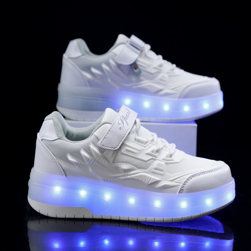 Mới Giày Trượt Patin Có Công Tắc Sạc Và Đèn Led Size 29-40