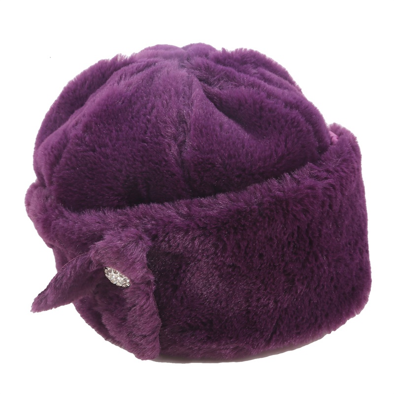 Mũ Lông Cáo Giả Dày Dặn Giữ Ấm Mùa Đông Thời Trang Cho Nam Nữ