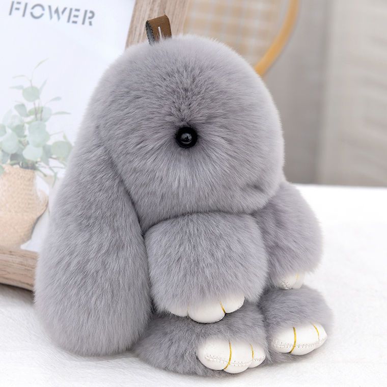 Dễ Thương Móc Khóa Thỏ Nhồi Bông Đáng Yêu