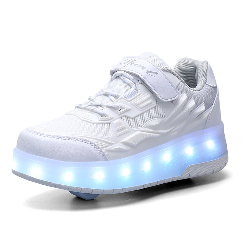 Mới Giày Trượt Patin Có Công Tắc Sạc Và Đèn Led Size 29-40