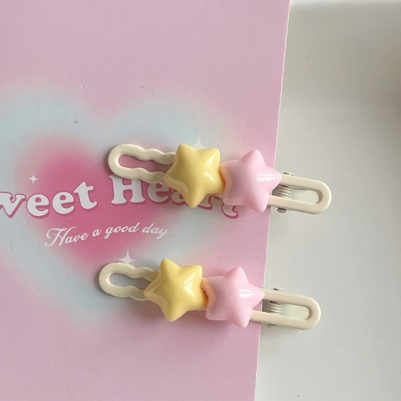 Miu🔮Kẹp Tóc Nữ Hình Ngôi Sao Ngọt Ngào Dễ Thương Y2K