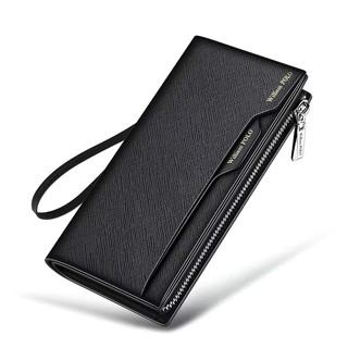 Ví Nam WilliamPolo Da Thật Chính Hãng Da Clutch Đa Năng Đựng Thẻ Dây Kéo Ví Dài Men's Wallet Genuine Leather Clutch Multifunctional Card Holder Zipper Long Wallet