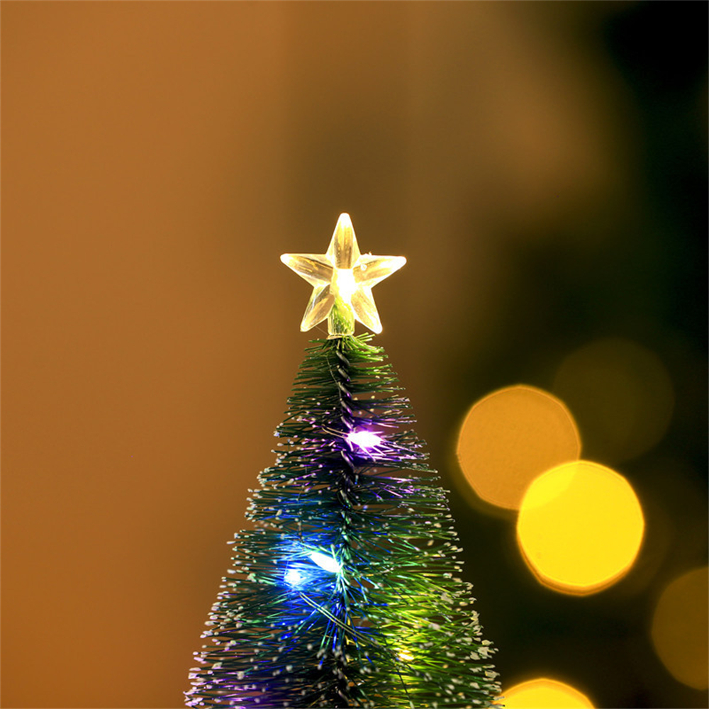 Cây Thông Trang Trí Nhỏ Cây Thông Giáng Sinh Tự Làm Thủ Công Mini Kim Trắng Cây Trang Trí Máy Tính Để Bàn Búp Bê Mô Hình Mini Trang Trí Giáng Sinh