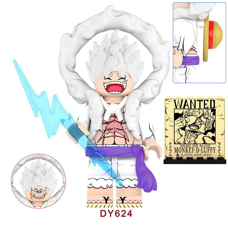 Mới Mô Hình Đồ Chơi Nhân Vật luffy gear Five: sun god nika dy624-625