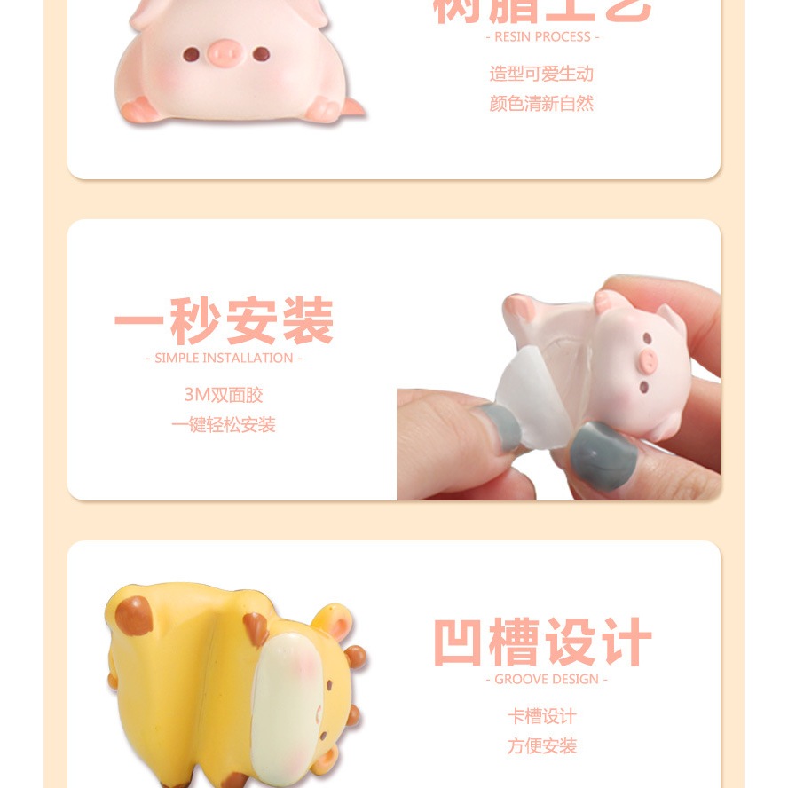 Búp Bê Hình Động Vật Dễ Thương Dùng Trang Trí Máy Tính