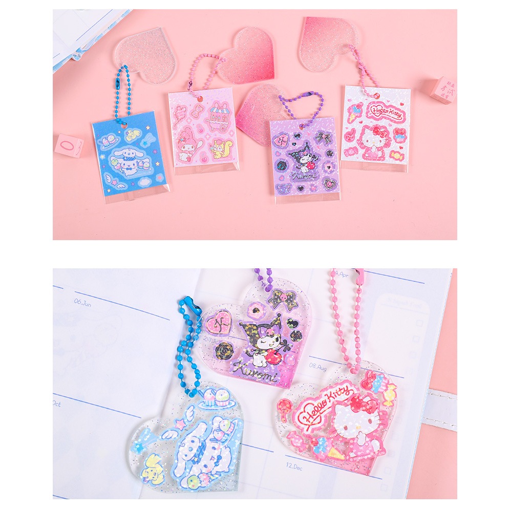 Sanrio từ khóa máy tính xách tay, Cinnamoroll, Kuromi, Melody bìa, PU chất liệu, kích thước 105 * 148mm