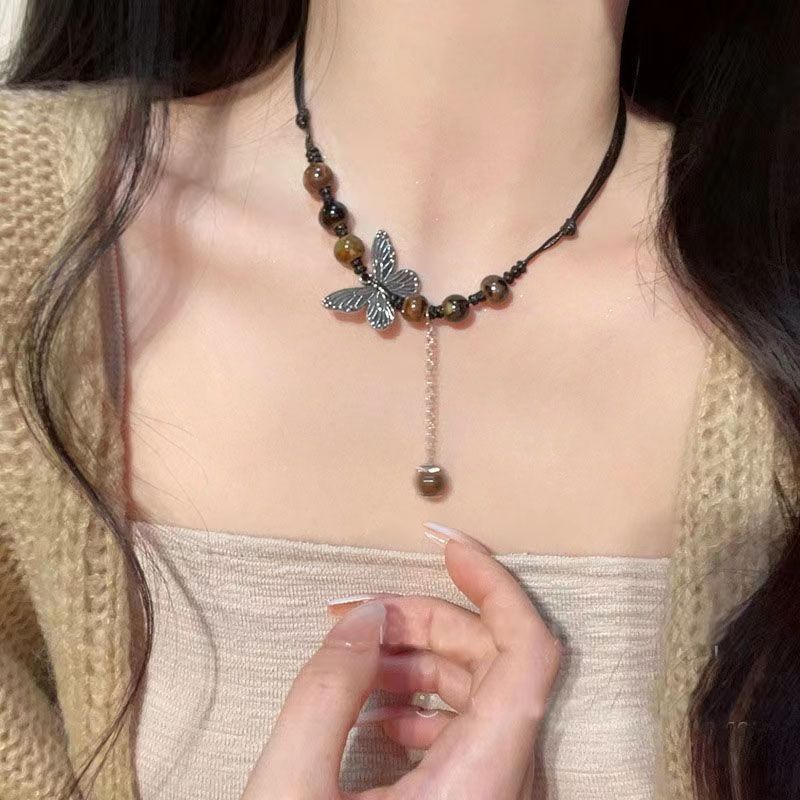 Vòng Cổ Mặt Bướm Phong Cách Dân Tộc Cổ Điển