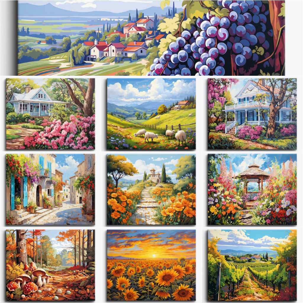 Drofe-40*50cm-tranh tô màu theo số-tranh số hoá-tranh sơn dầu số hoá-Tranh Số Hoá-Tranh số hóa-tranh