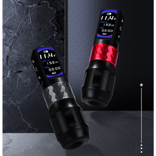 Máy xăm hình không dây Pin kép 2000mAh Màn hình đầy màu sắc LED Bút cung cấp năng lượng cho