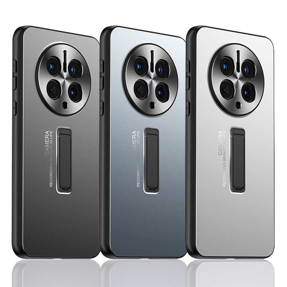 Ốp Điện Thoại Pu Bề Mặt Nhám Có Giá Đỡ Kim Loại Cho huawei mate 30 40 50 60 pro