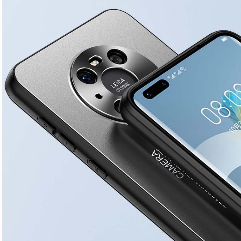 Ốp Điện Thoại Pu Bề Mặt Nhám Có Giá Đỡ Kim Loại Cho huawei mate 30 40 50 60 pro