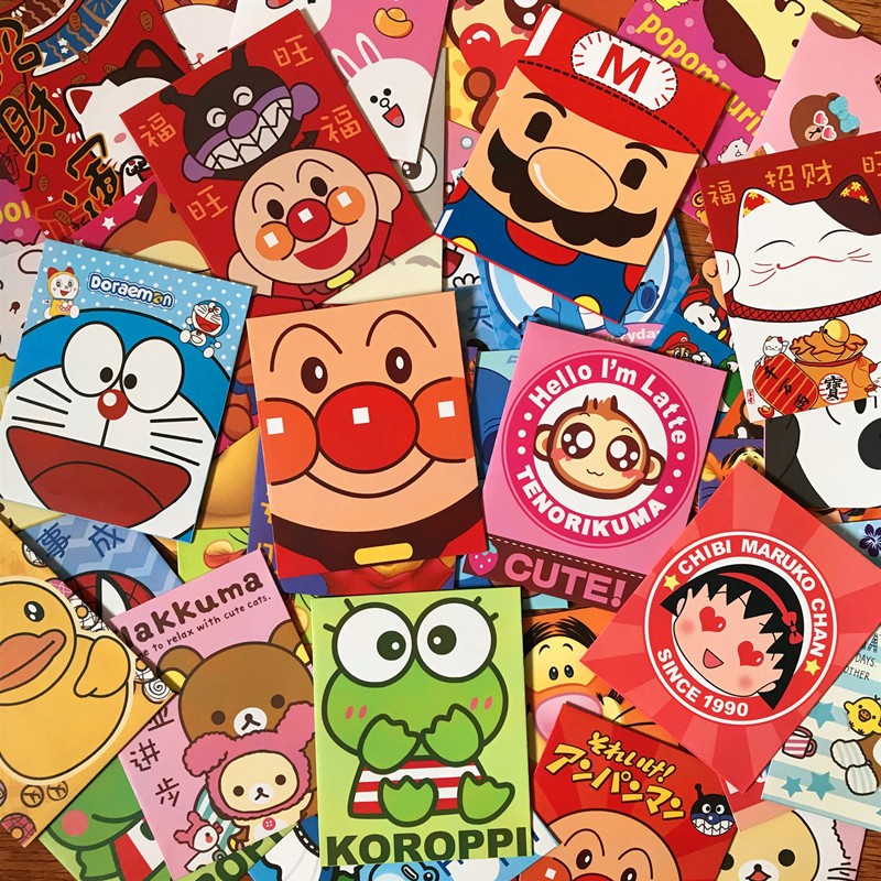 Ohaya Bao Lì Xì Gà angpao 2024 Họa Tiết Hoạt Hình Phối Tua Rua Dễ Thương