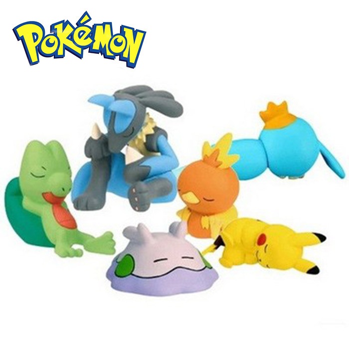 Set 6 Mô Hình Đồ Chơi Nhân Vật Hoạt Hình pokemon 4-6cm