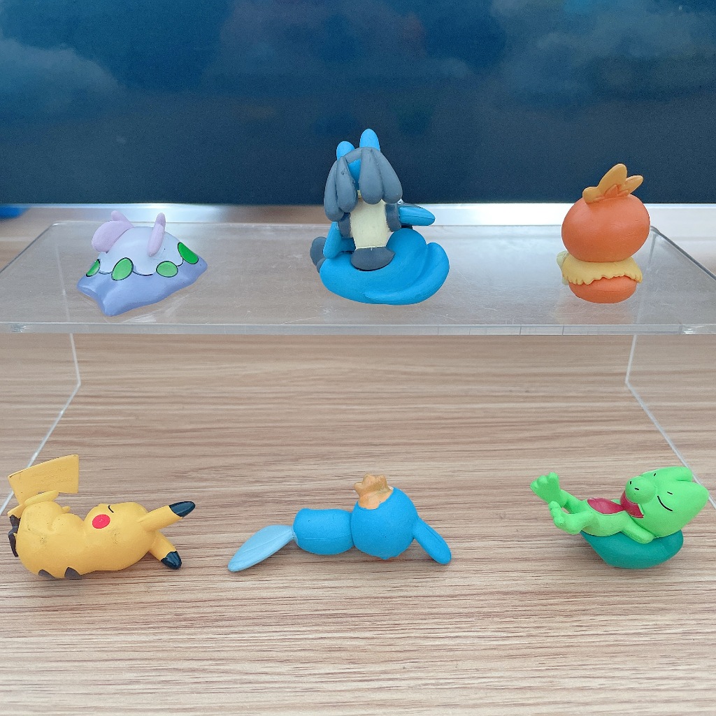 Set 6 Mô Hình Đồ Chơi Nhân Vật Hoạt Hình pokemon 4-6cm