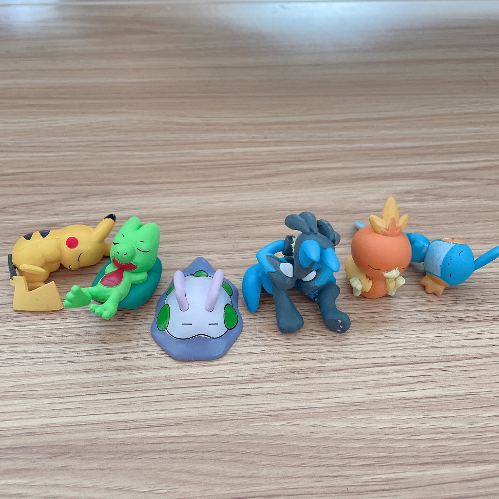 Set 6 Mô Hình Đồ Chơi Nhân Vật Hoạt Hình pokemon 4-6cm