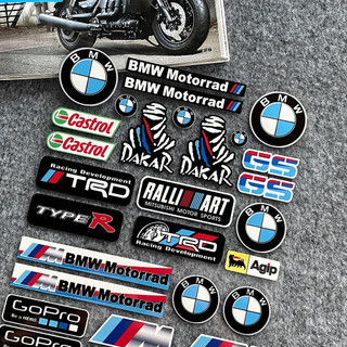 Sticker dán xe máy chống nước dán xe máy mũ bảo miếng dán phản quang chống thấm nước trang trí thân xe mô tô bmw s1000rr s1000xr