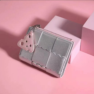 Jivivil ví nữ y2k vải dệt phối màu tương phản phong cách âu mỹ hàn quốc