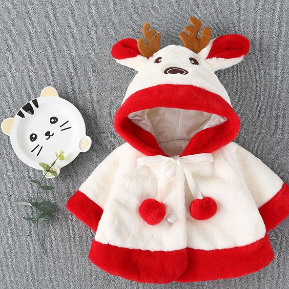 HDbabies Áo Choàng Cho Bé Mềm Mại Thoải Mái Dày Dặn Tinh Tế Đẹp Trẻ Sơ Sinh Có Mũ Mùa Đông