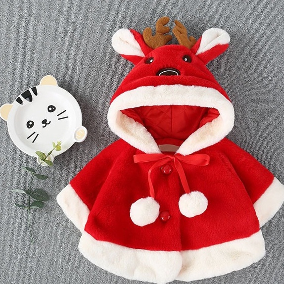HDbabies Áo Choàng Cho Bé Mềm Mại Thoải Mái Dày Dặn Tinh Tế Đẹp Trẻ Sơ Sinh Có Mũ Mùa Đông