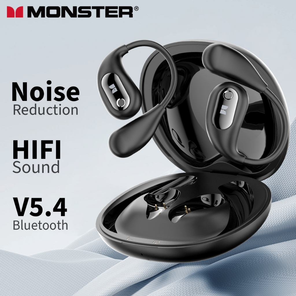 Monster Open Ear AC210 Bluetooth 5.4 Tai Nghe Không Dây OWS Mở Hoàn Toàn Earhook IPX5 Chống Nước