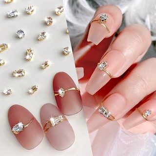 Born pretty set 20 hạt đá zircon lấp lánh trang trí móng tay charms