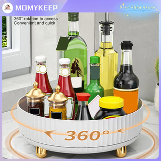 Giá xoay cho hộp gia vị Bàn xoay bảo quản hộp đựng gia vị giấm 360 độ nhà bếp
