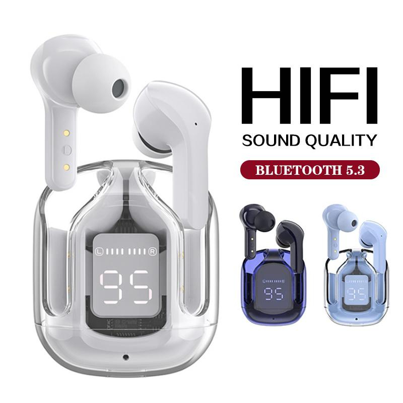 Tai Nghe bluetooth 2024 t6 Chống Nước Trong Suốt Giảm Tiếng Ồn Cảm Ứng Thông Minh Sạc Nhanh Có Đèn led