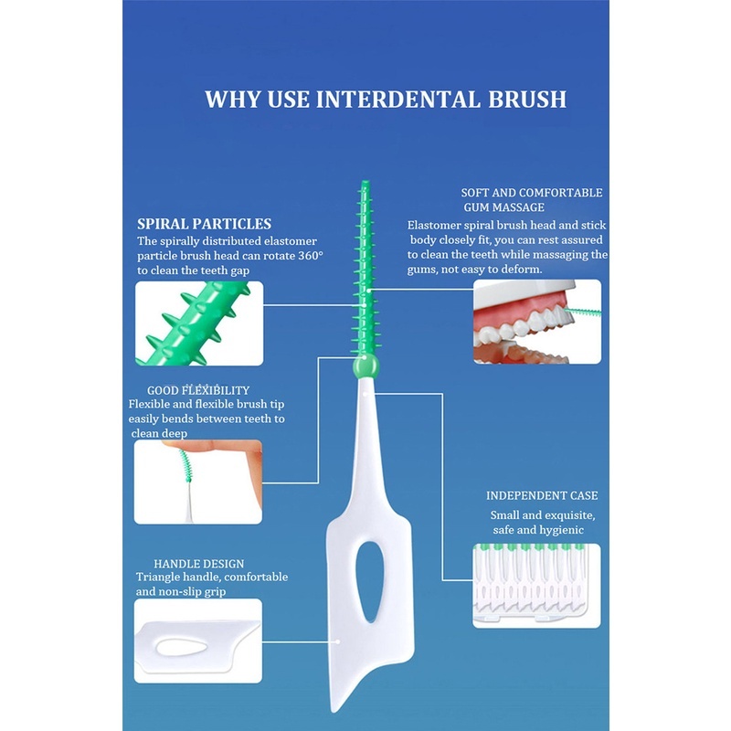 Set 40 Bàn Chải Đánh Răng Bằng Silicon Siêu Mềm Nhẹ Tiện Dụng