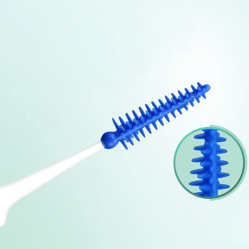 Set 40 Bàn Chải Đánh Răng Bằng Silicon Siêu Mềm Nhẹ Tiện Dụng