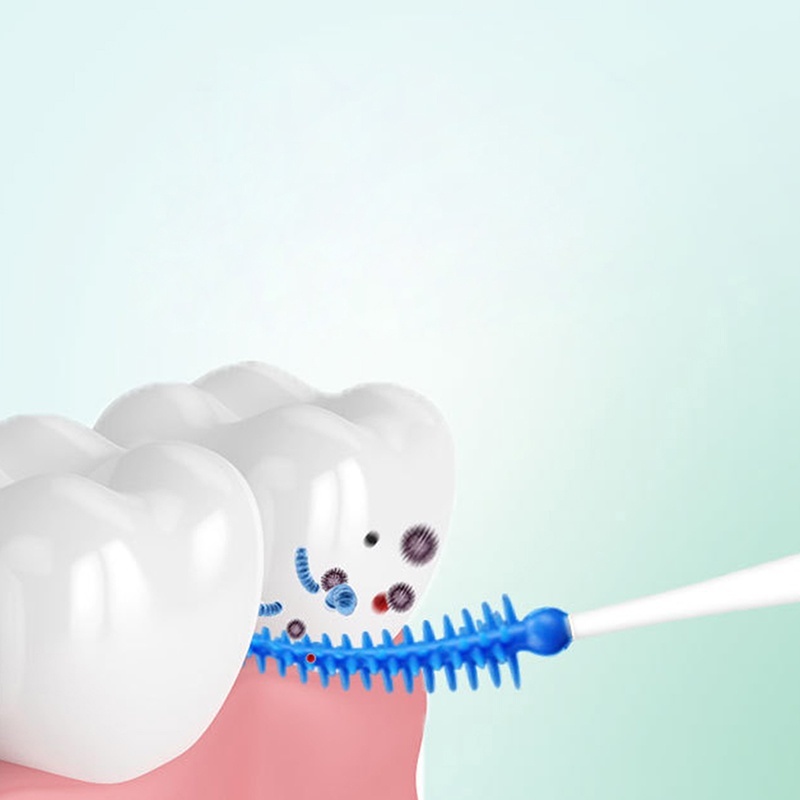 Set 40 Bàn Chải Đánh Răng Bằng Silicon Siêu Mềm Nhẹ Tiện Dụng