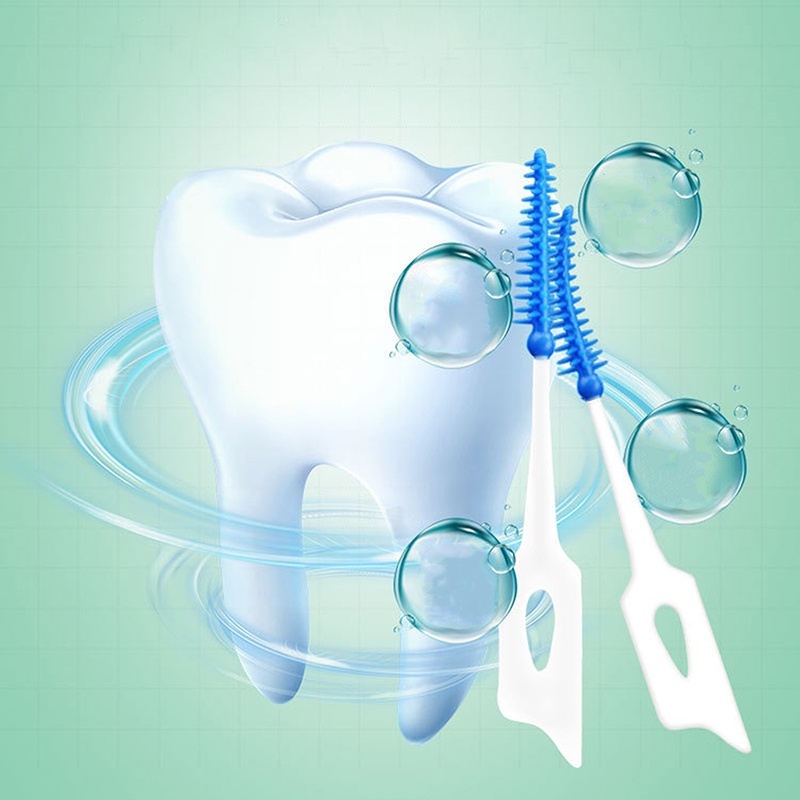 Set 40 Bàn Chải Đánh Răng Bằng Silicon Siêu Mềm Nhẹ Tiện Dụng