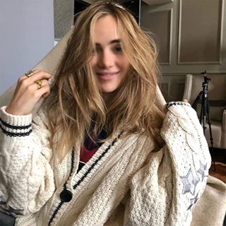 Áo Khoác cardigan Dệt Kim Vải Dệt Kim Phong Cách Dân Tộc taylor taylor swift