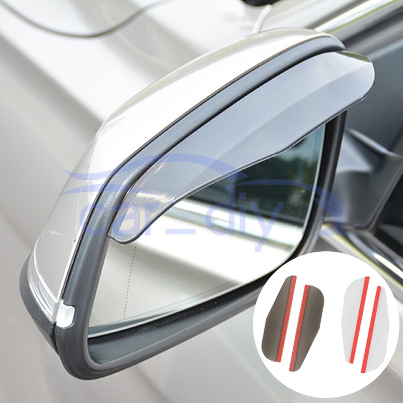 2 cái / bộ ô tô gương chiếu hậu mưa lông mày đa năng pvc che mưa che nắng phụ kiện ô tô trang trí