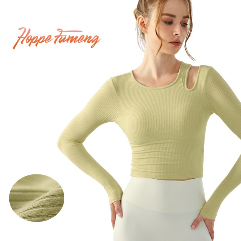 Áo Tập yoga Tay Dài Có Mút Đệm Thời Trang