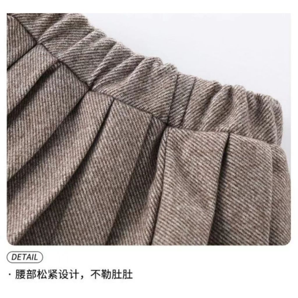 Set Áo Khoác Và Chân Váy Len Dày Phong Cách Phương Tây Thời Trang Mùa Xuân 6386 t84c