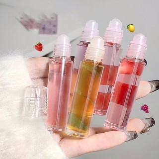 Dầu Dưỡng Môi Chiết Xuất Trái Cây Dạng Bóng Lăn Trong Suốt Dưỡng Ẩm Ngăn Ngừa Khô Môi Vị Trái Cây