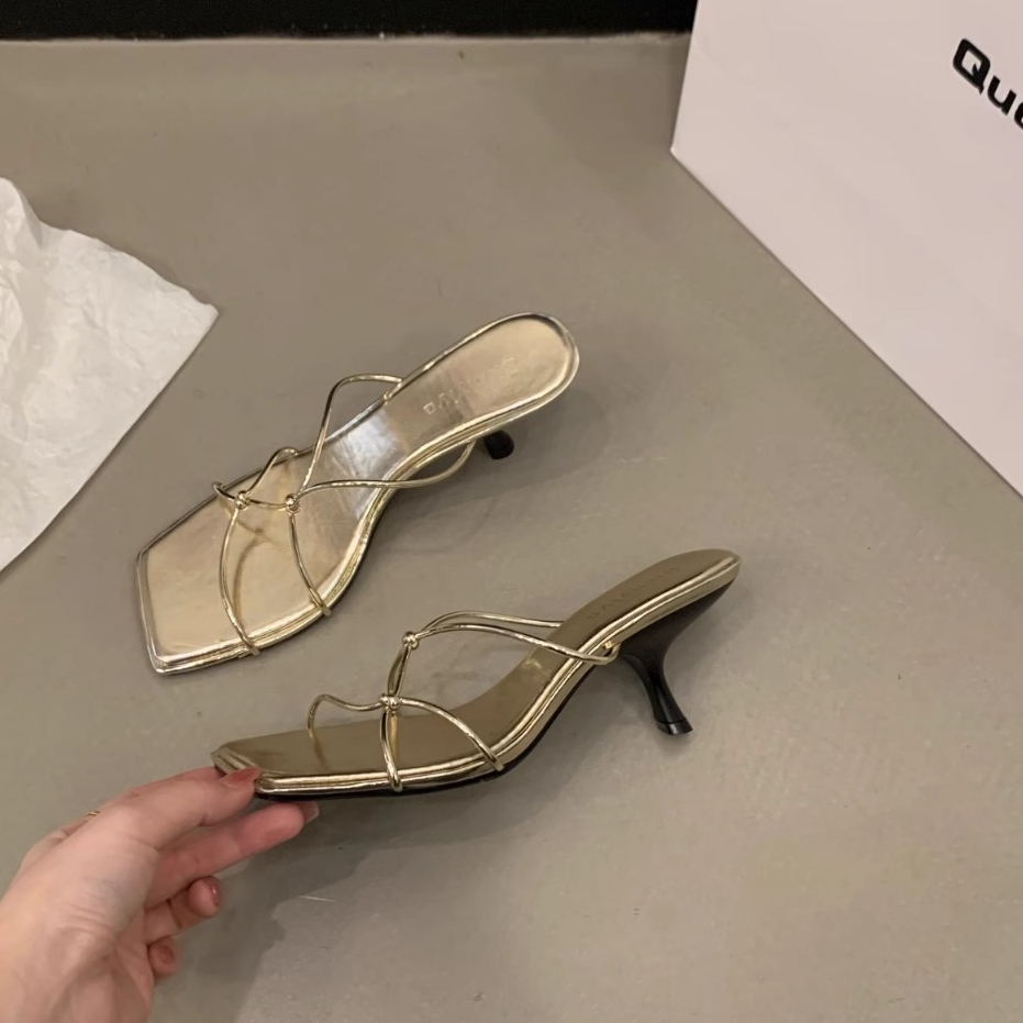 Aès dép sandal nữ đế cao giày cao gót nữ đi chơi giày sandal cao gót mũi hở 2023NEW mẫu mới 31z23072611 Độc đáo Comfortable Hàn Quốc Chic B24G0HJ 36Z230909