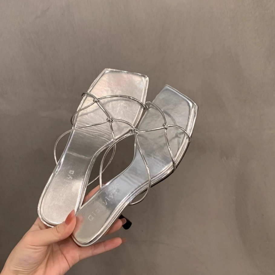 Aès dép sandal nữ đế cao giày cao gót nữ đi chơi giày sandal cao gót mũi hở 2023NEW mẫu mới 31z23072611 Độc đáo Comfortable Hàn Quốc Chic B24G0HJ 36Z230909