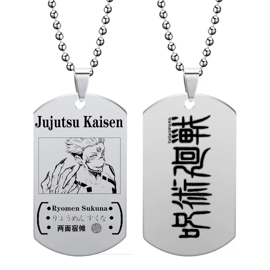 Vòng cổ Mặt Thép Không Gỉ Hóa Trang Nhân Vật jujutsu kaisen gojo geto suguru ryomen sukuna