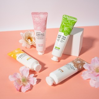 Kem Dưỡng Da Tay LAIKOU Làm Sáng Nuôi Dưỡng Chăm Sóc Da Tay Chứa Bơ Hạt Mỡ/Hoa Anh Đào/ Trà Xanh Matcha/ Cúc La Mã 30g