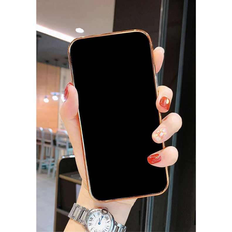 Ốp Điện Thoại Silicon Mạ Điện Có Giá Đỡ Hình Gấu Và Dây Đeo Cho redmi 13c