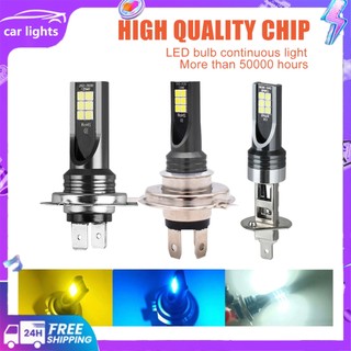 2 chiếc h1 h4 h7 led xe máy bóng đèn pha csp chip 6000k 7500lm 120w đèn pha ô tô ô tô đèn sương mù