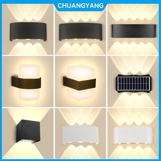 Đèn LED gắn tường CHUANGYANG 2W 4W 6W 8W 10W chống nước bằng nhôm trang trí