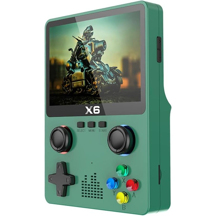 Bộ Máy Chơi game Cầm Tay x6 Tích Hợp 10000 + Trò Chơi Màn Hình 3.5 inch ips 11 Trò Chơi Cổ Điển Có Tay Cầm Hai Lớp Hỗ Trợ Hai Tay Cầm