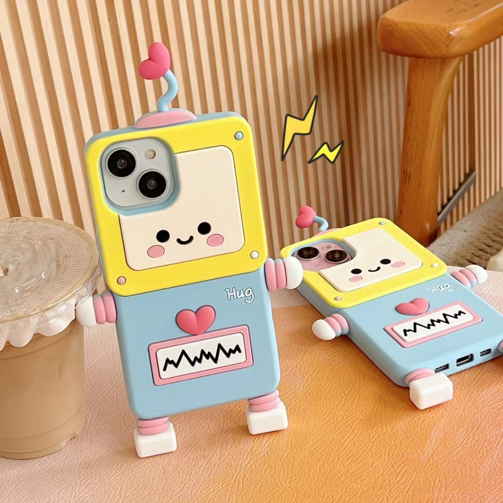 Bao Da Điện Thoại Silicon Mềm Hình Ăng Ten 3d Cho iphone 11 12 13 14 15 pro max plus Ốp