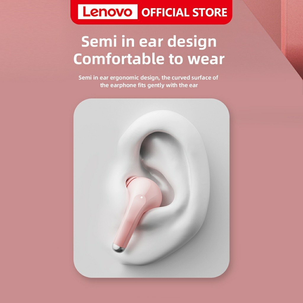 Tai nghe không dây Lenovo LP40 Pro Bluetooth âm thanh nổi HD giảm ồn thông minh cảm ứng chống nước