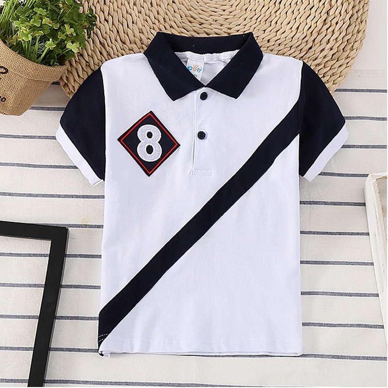 Áo Thun polo Chất Liệu cotton Thoải Mái Thời Trang Cho Bé Trai