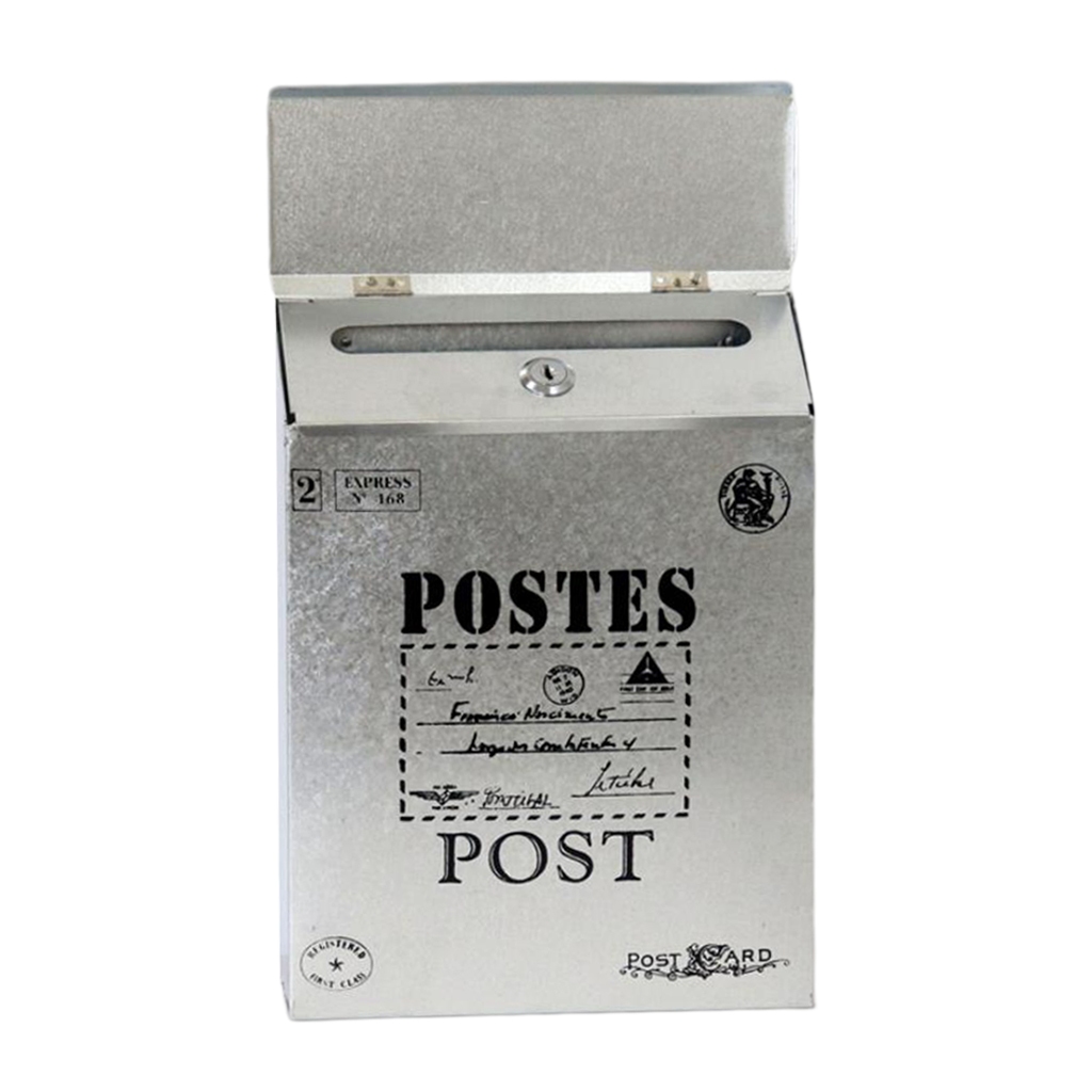 Hộp Thư Pháp Cổ Điển Gắn Tờ Báo Kích Thước 30x23x6 cm